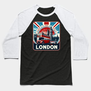 London Bus Baseball T-Shirt